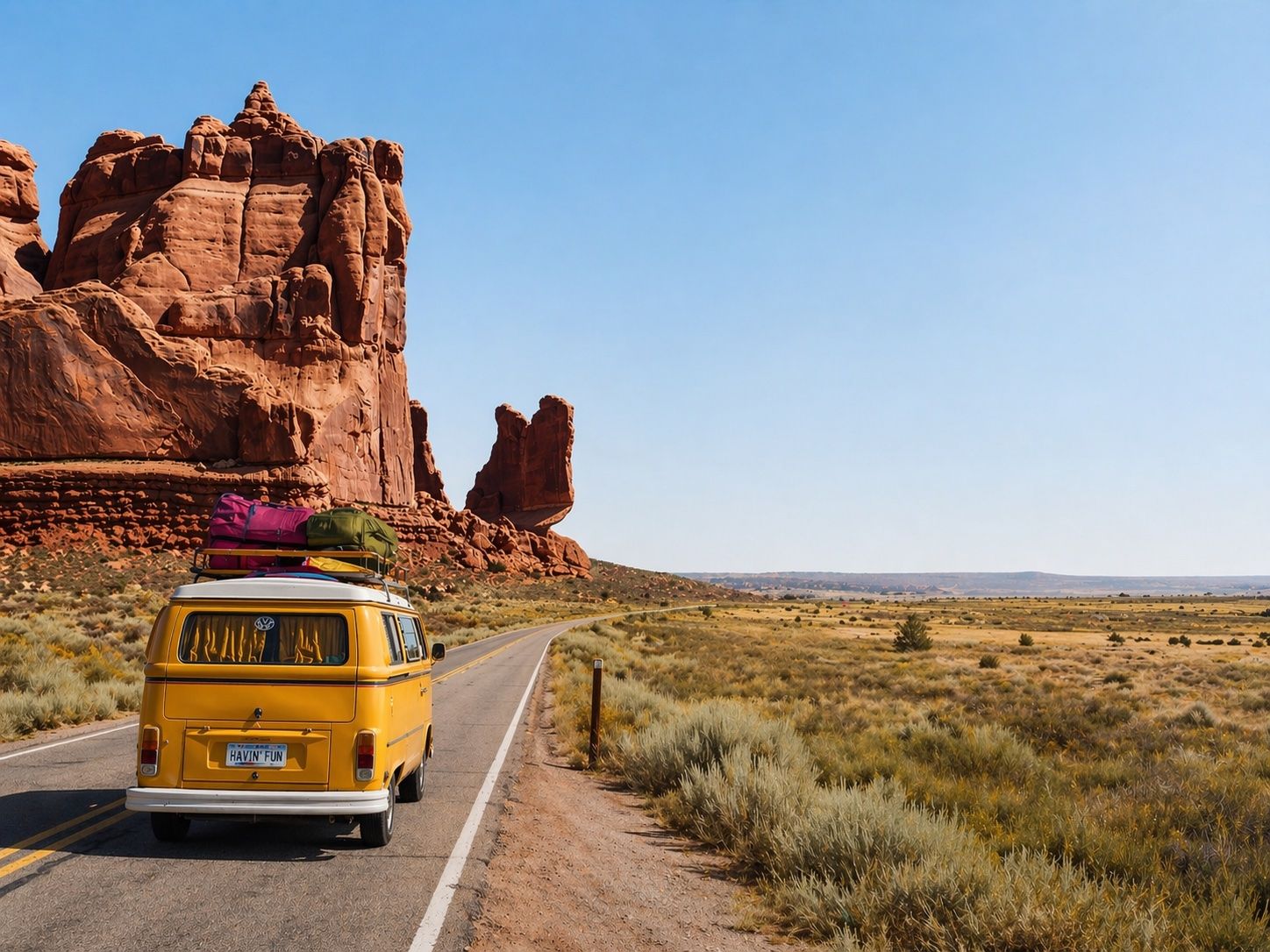 Gelber Bus, Arches-Nationalpark